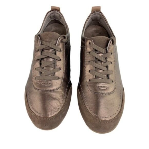 Vionic Copper Lace Up Leather Sneakers Willa - Picture 2 of 8
